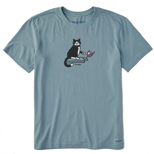Men's Oops Cat Short Sleeve Crusher Tee