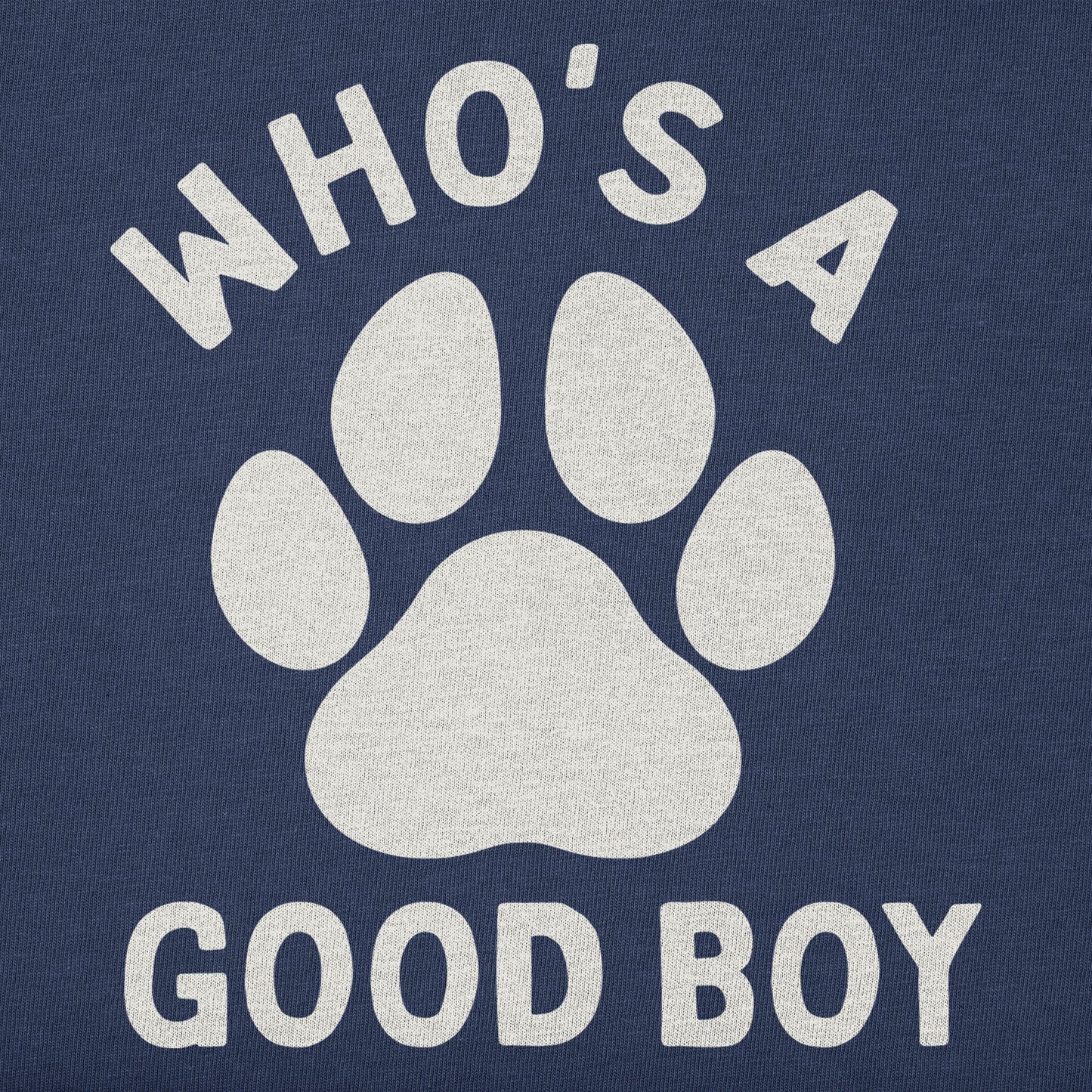 Women's Who's a Good Boy Paw Short Sleeve Crusher Boxy Tee