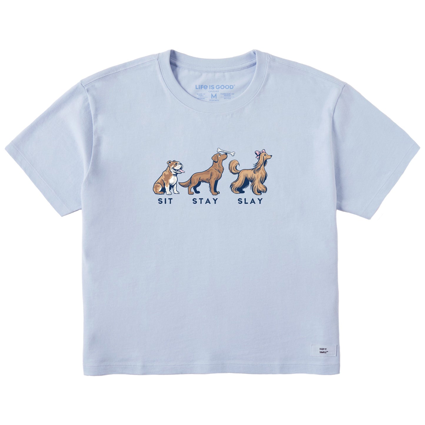 Women's Sit Stay Slay Short Sleeve Crusher Boxy Tee