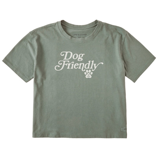 Women's Dog Friendly Short Sleeve Crusher Boxy Tee