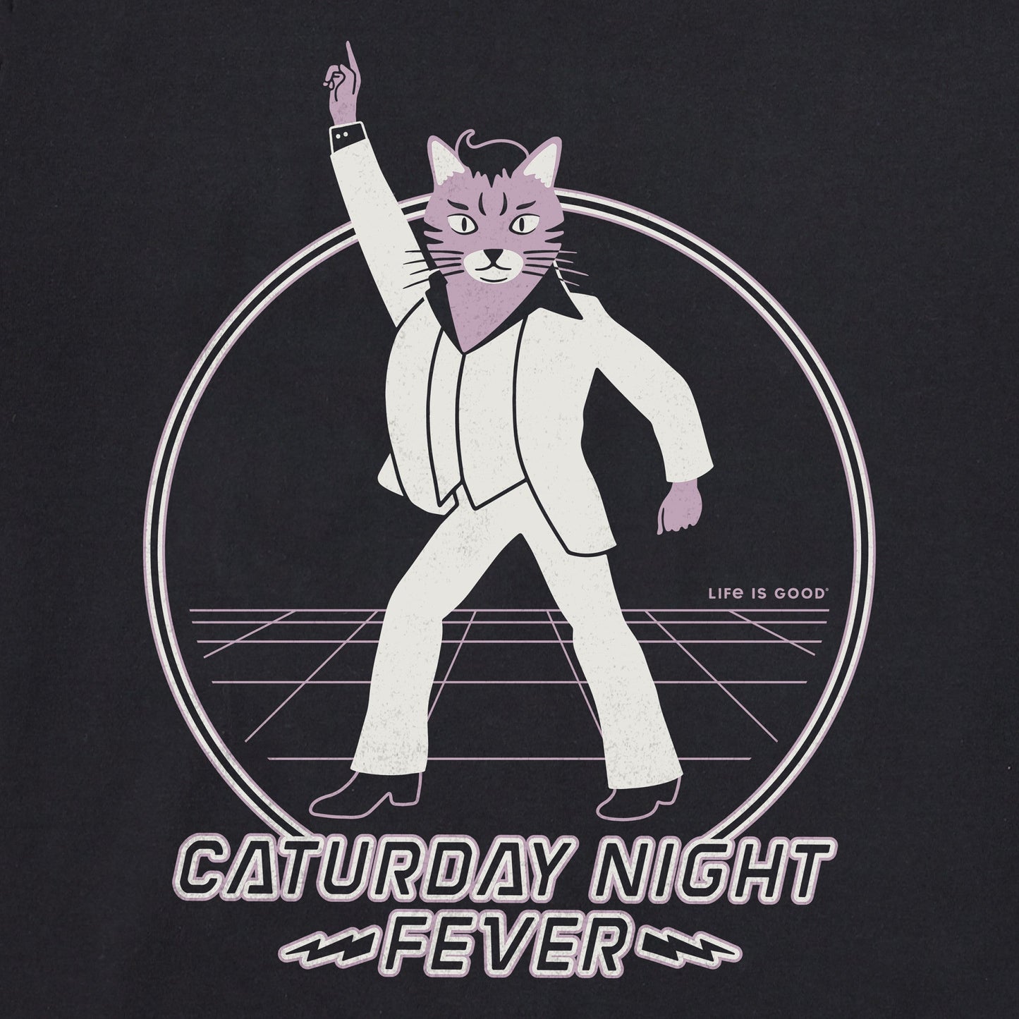 Women's Caturday Night Fever Dream Short Sleeve Tee