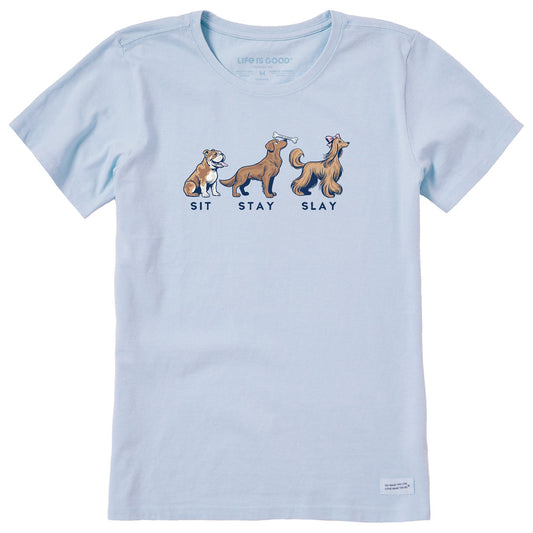 Women's Sit Stay Slay Short Sleeve Crusher Tee