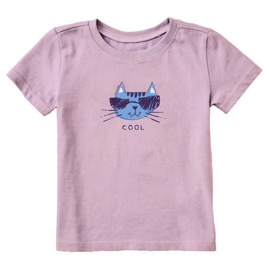 Toddler Cool Cat Short Sleeve Crusher Tee