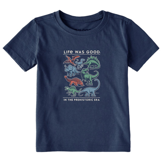 Toddler Life was Good Prehistoric Era Short Sleeve Crusher Tee