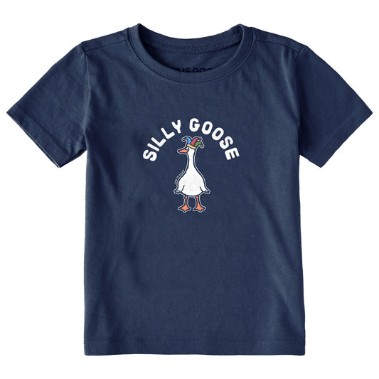 Toddler Silly Goose Hat Short Sleeve Crusher Tee