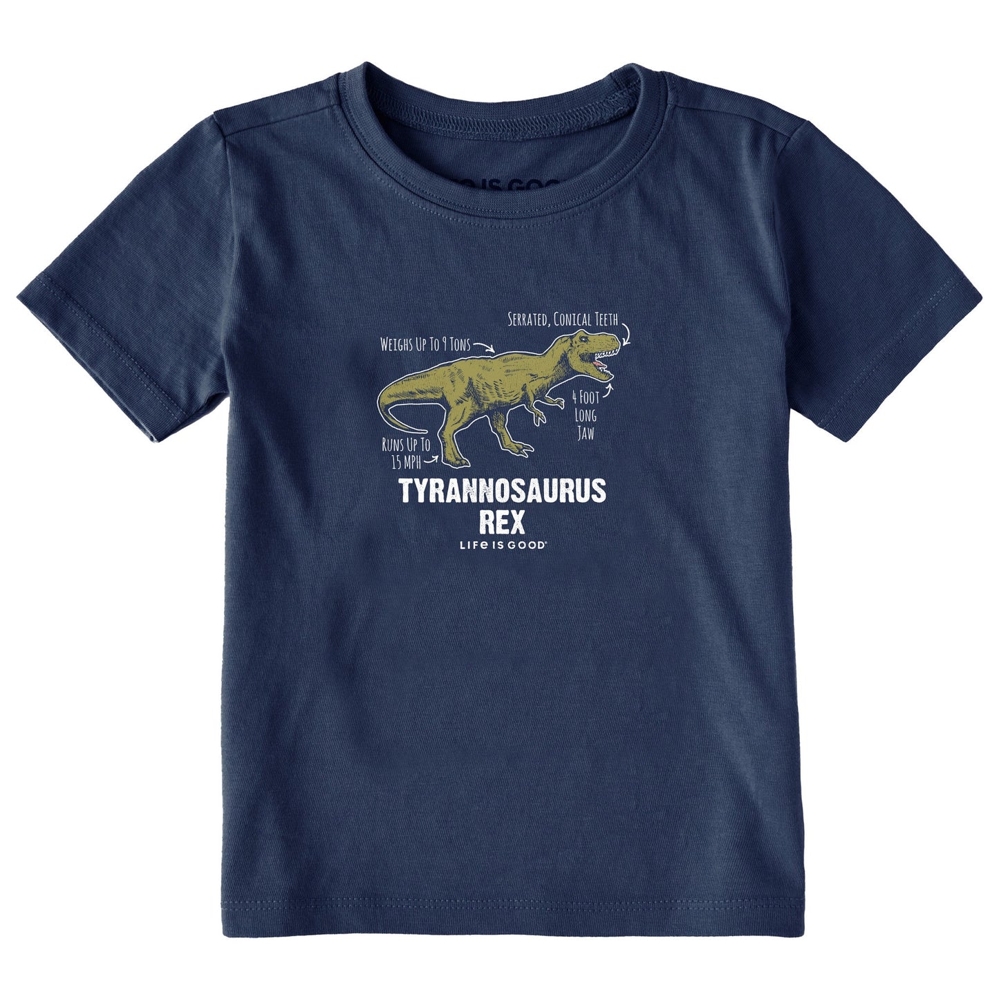 Toddler Tyrannosaurus Rex Short Sleeve Crusher Tee