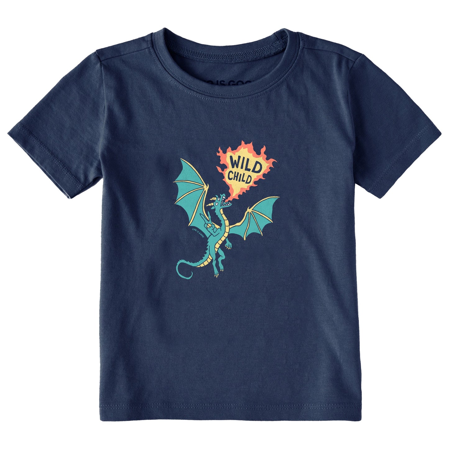 Toddler Wild Child Dragon Short Sleeve Crusher Tee