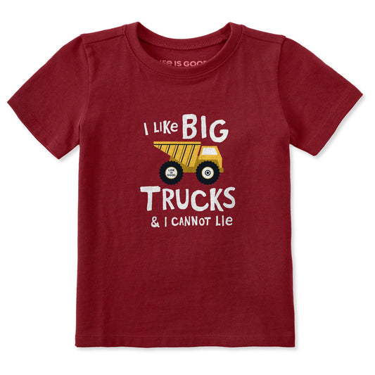 Toddler I Like Big Trucks Short Sleeve Toddler Crusher Tee