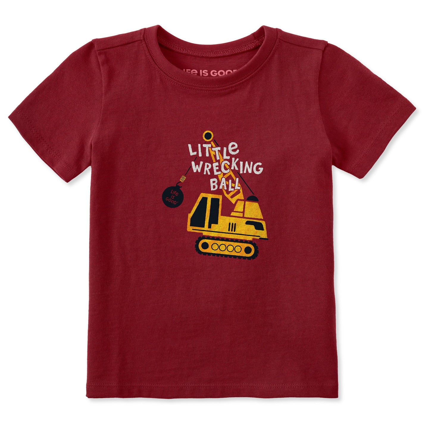 Toddler Little Wrecking Ball Short Sleeve Toddler Crusher Tee