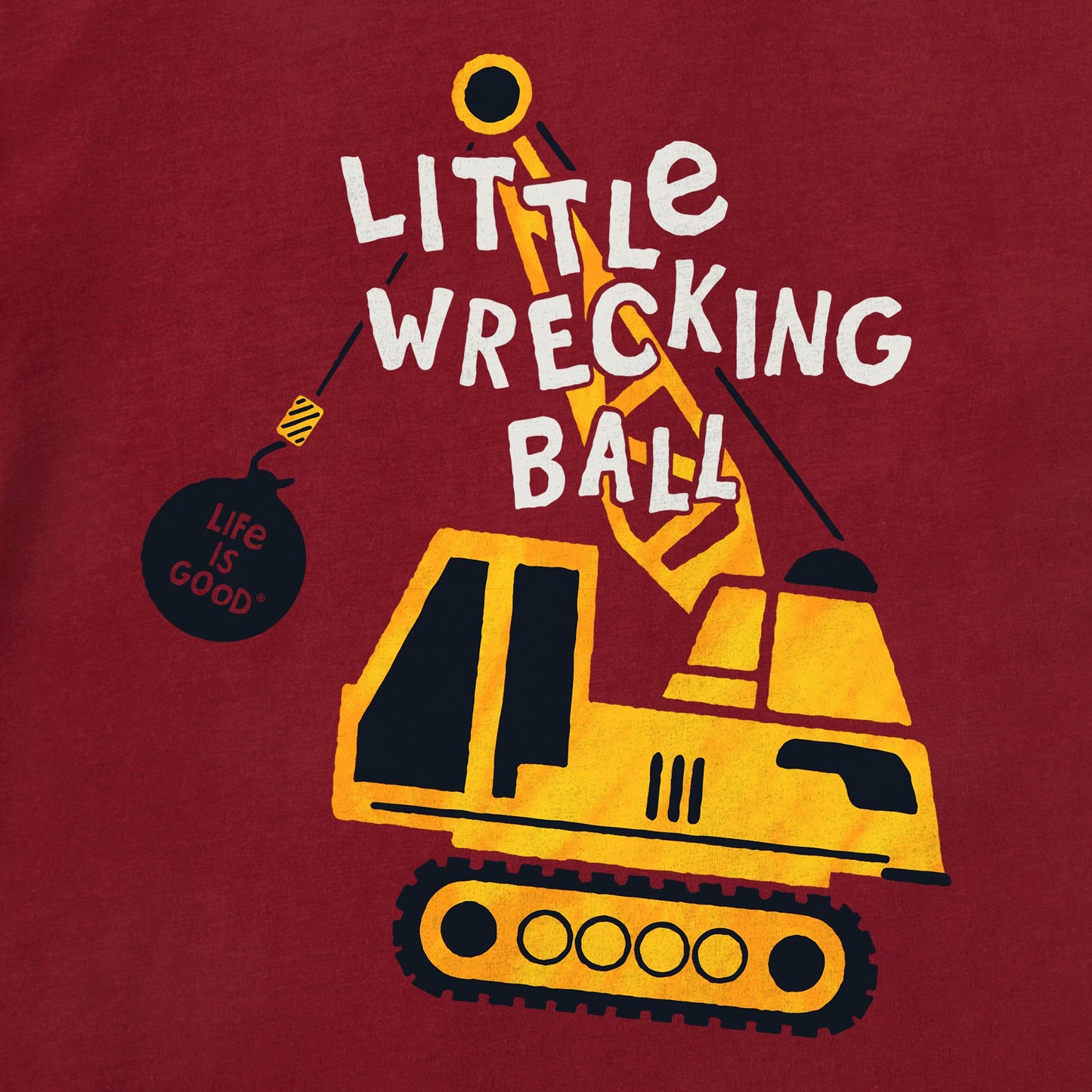 Toddler Little Wrecking Ball Short Sleeve Toddler Crusher Tee
