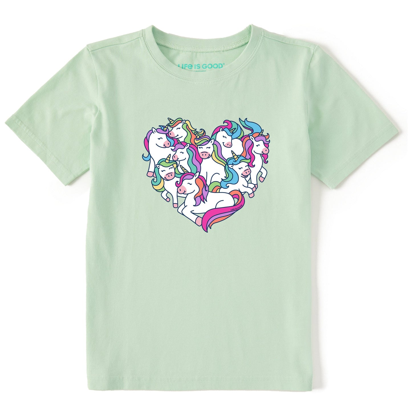 Kids Heart Of Unicorns Short Sleeve Crusher Tee