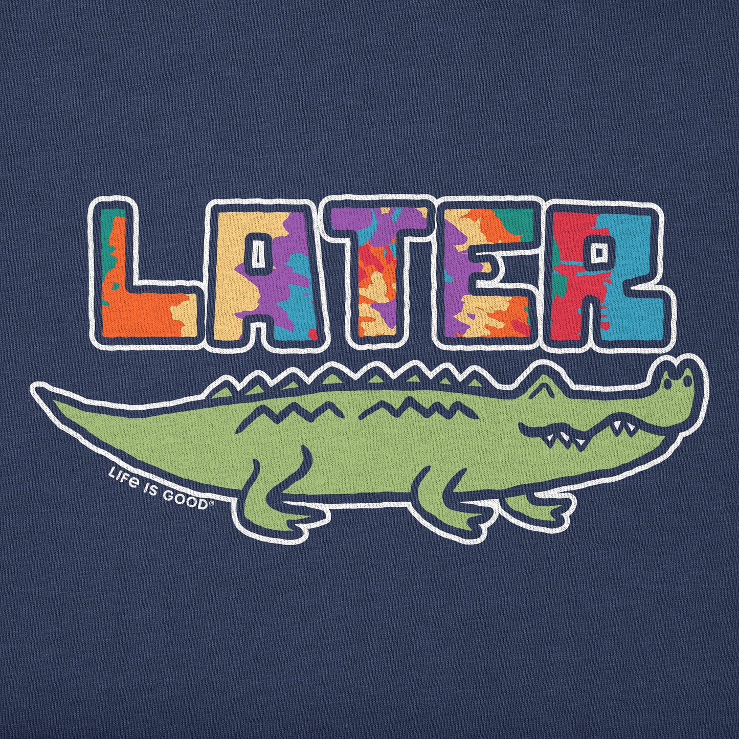Kids Tie Dye Later Gator Short Sleeve Crusher Tee