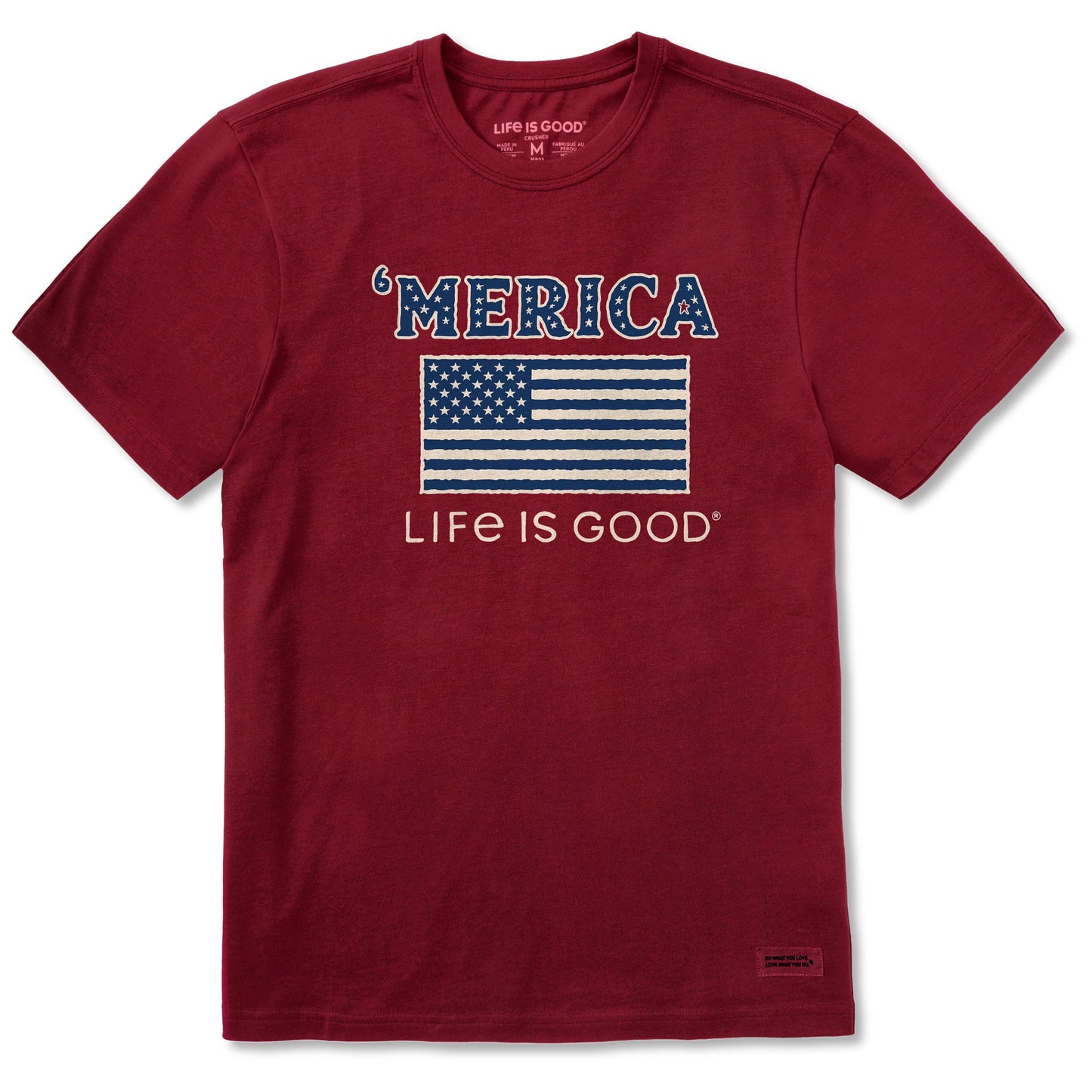 Men's Merica Flag Short Sleeve Crusher Tee