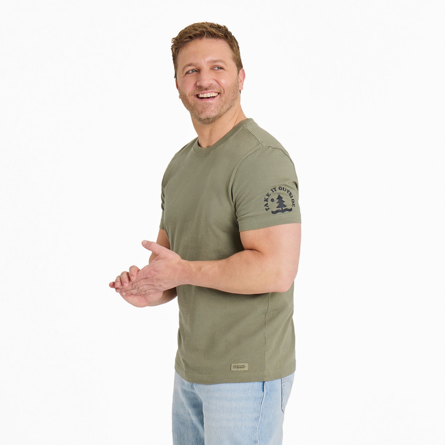 Men's Take it Outside LIG Short Sleeve Crusher Tee