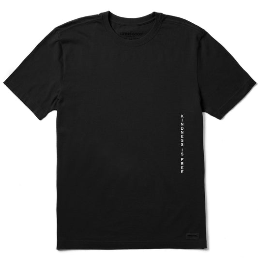 Men's Kindness is Free Message Short Sleeve Crusher Tee