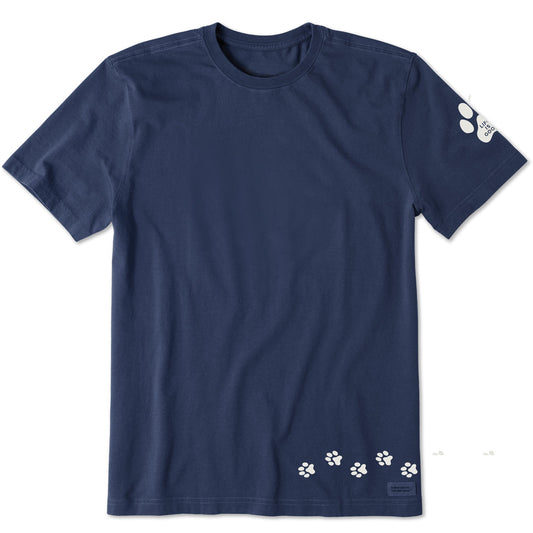 Men's Walking Paws Short Sleeve Crusher Tee