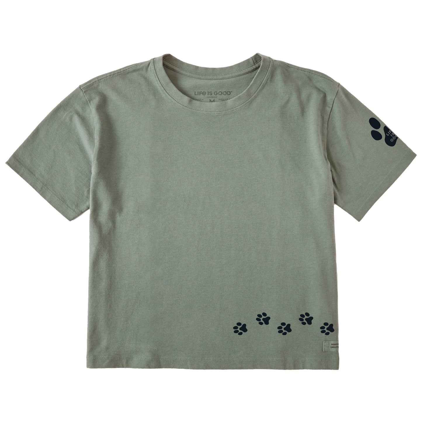 Women's Walking Paws Short Sleeve Crusher Boxy Tee