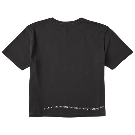 Women's Breathe Swirling Message Short Sleeve Crusher Boxy Tee