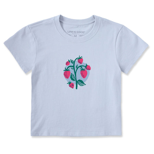 Women's Strawberry Plant Crusher-LITE Shrunken Tee