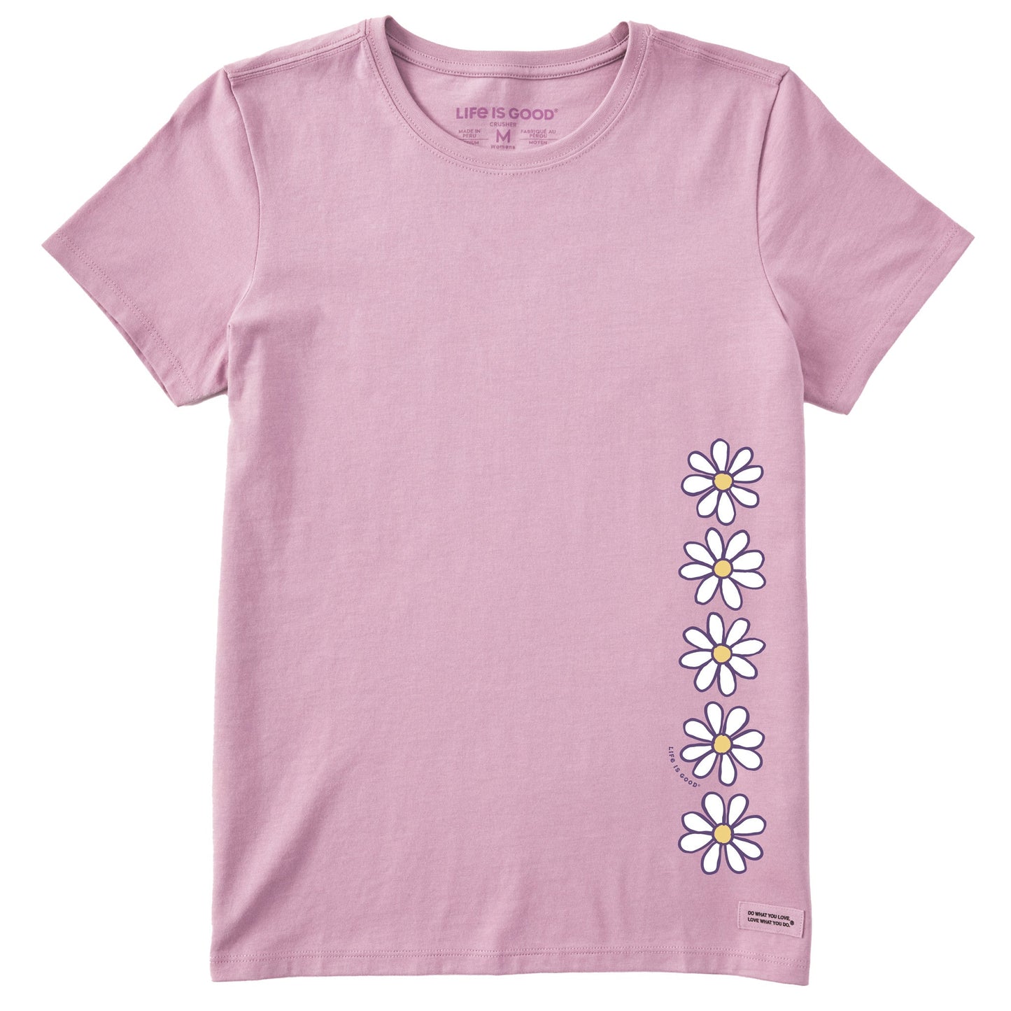 Women's Daisy Vertical Chain Short Sleeve Crusher Tee