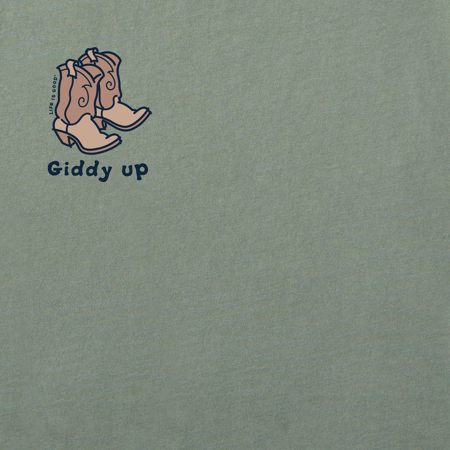 Women's Giddy Up Little Boots Short Sleeve Crusher Tee