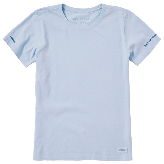 Women's Best Things Message Short Sleeve Crusher Tee