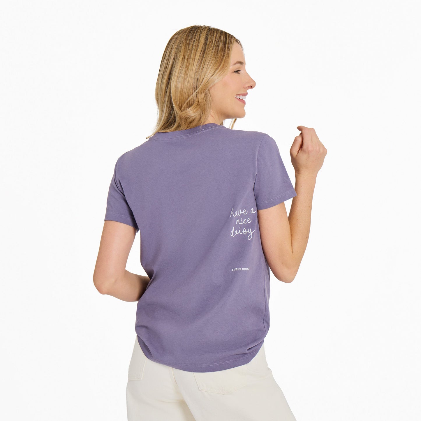 Women's Three Little Daisies Short Sleeve Crusher Tee