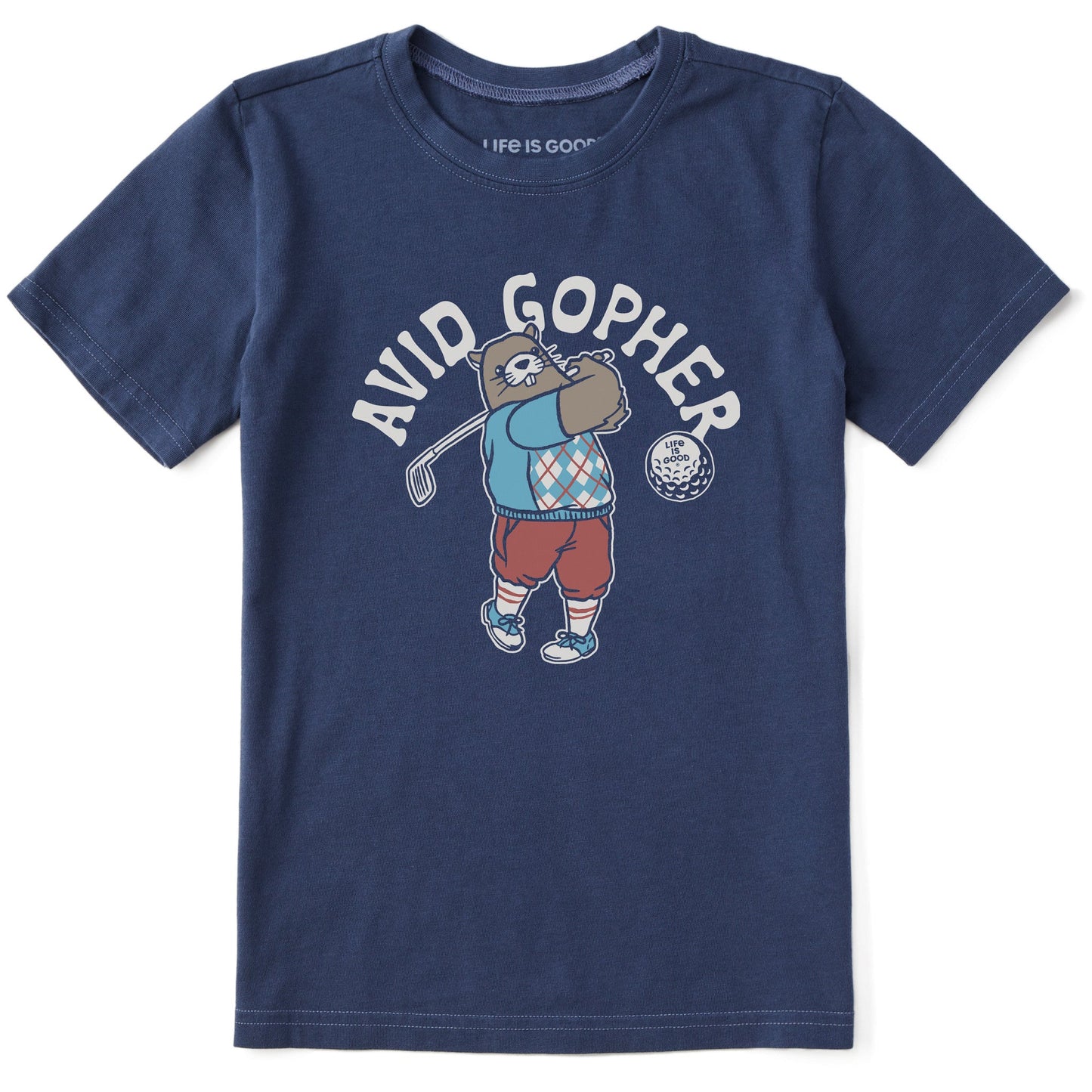 Kids Avid Gopher Short Sleeve Crusher Tee