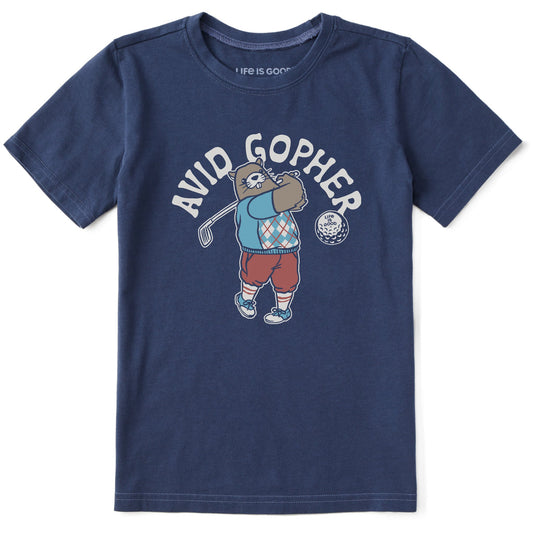 Kids Avid Gopher Short Sleeve Crusher Tee