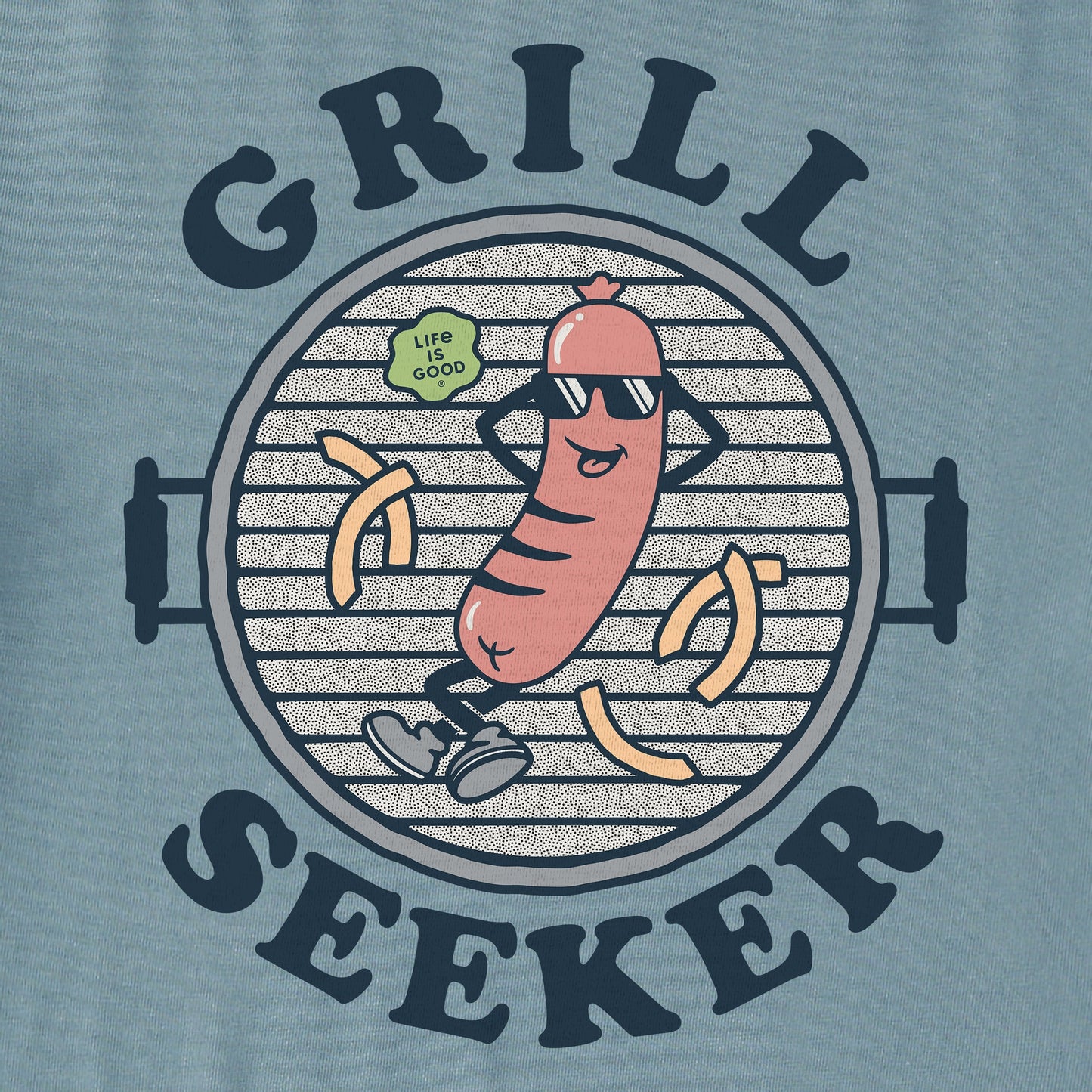 Men's Grill Seeker Sausage Short Sleeve Crusher Tee