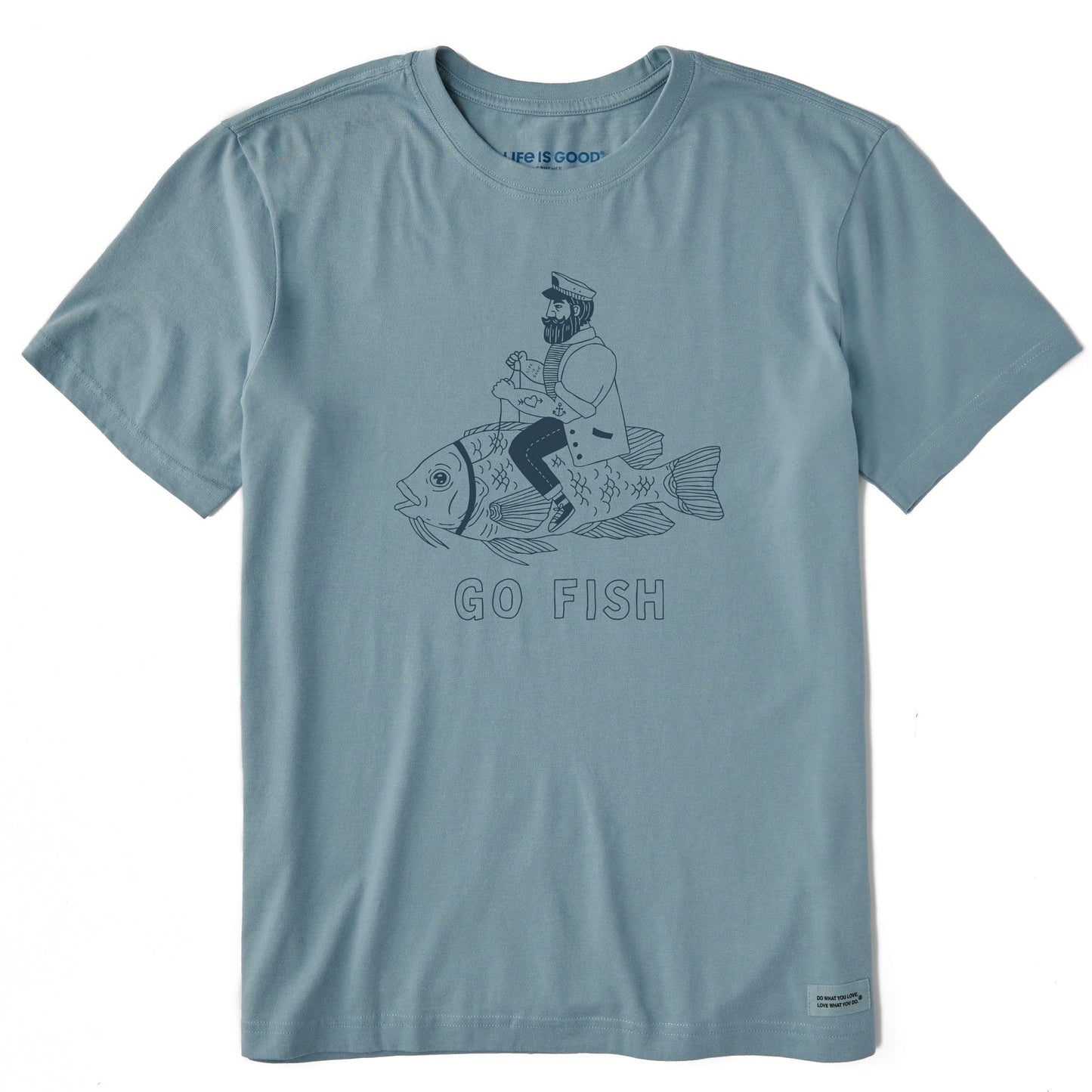Men's Go Fish Short Sleeve Crusher Tee