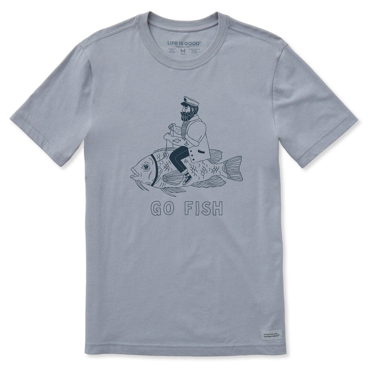 Men's Go Fish Short Sleeve Crusher-LITE Slim Fit Tee