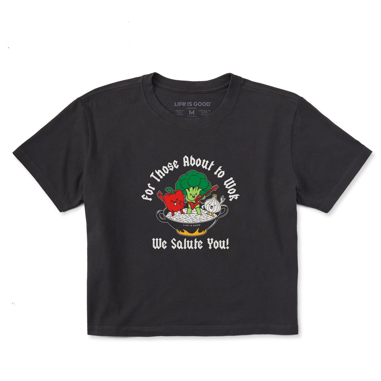 Women's For Those About to Wok Short Sleeve Crusher Boxy Tee