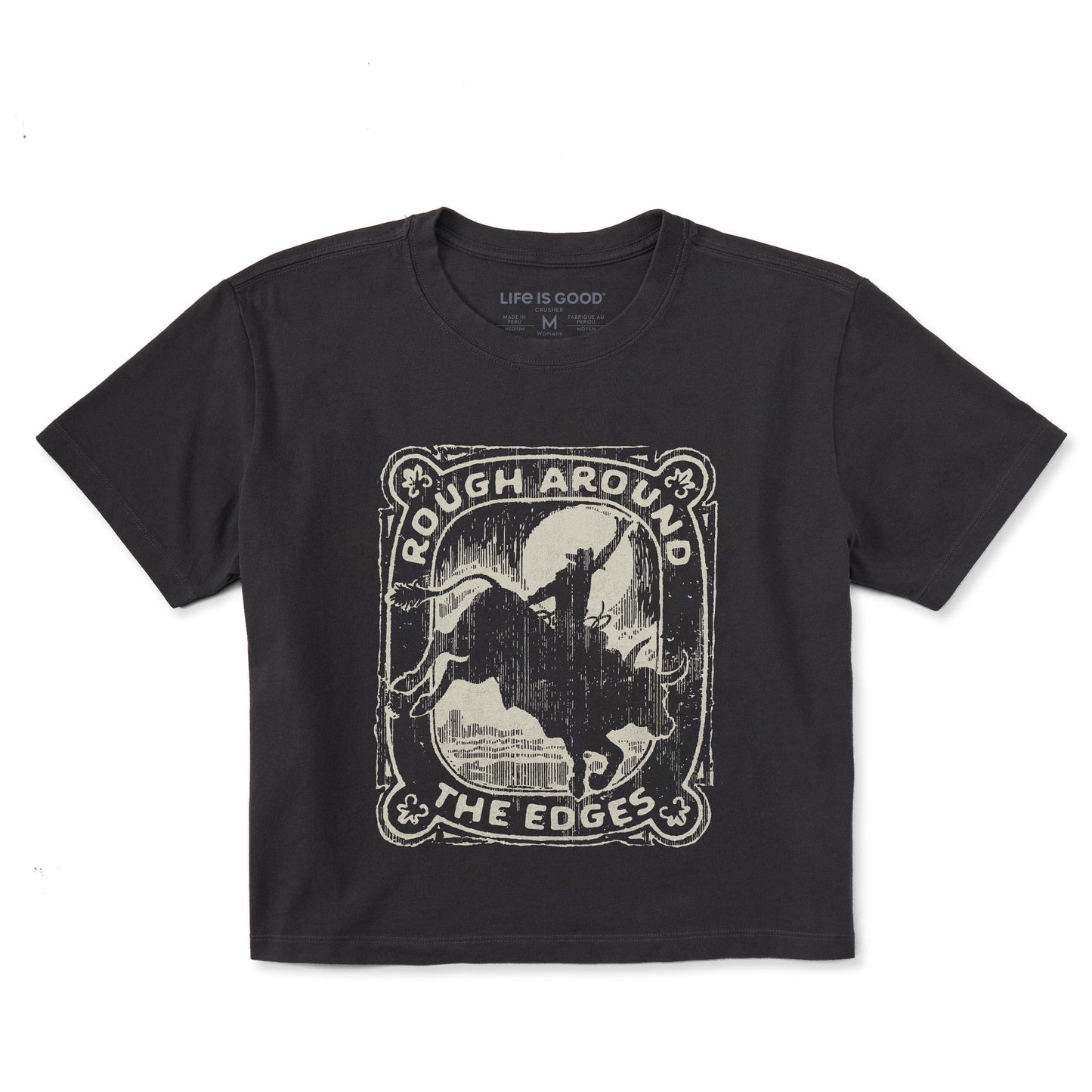 Women's Rough Around The Edges Short Sleeve Crusher Boxy Tee