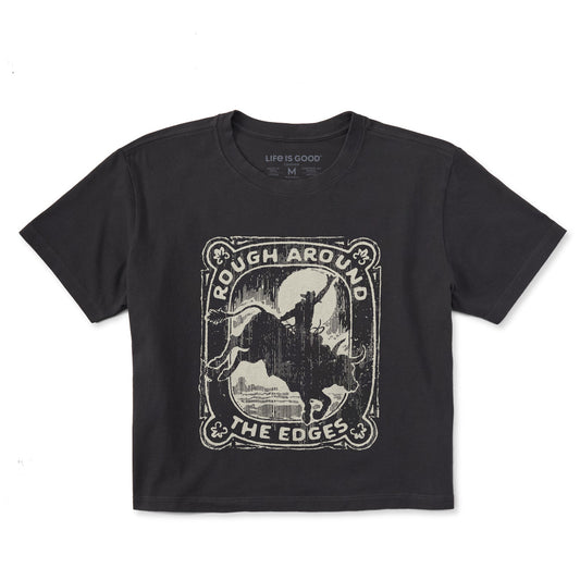 Women's Rough Around The Edges Short Sleeve Crusher Boxy Tee