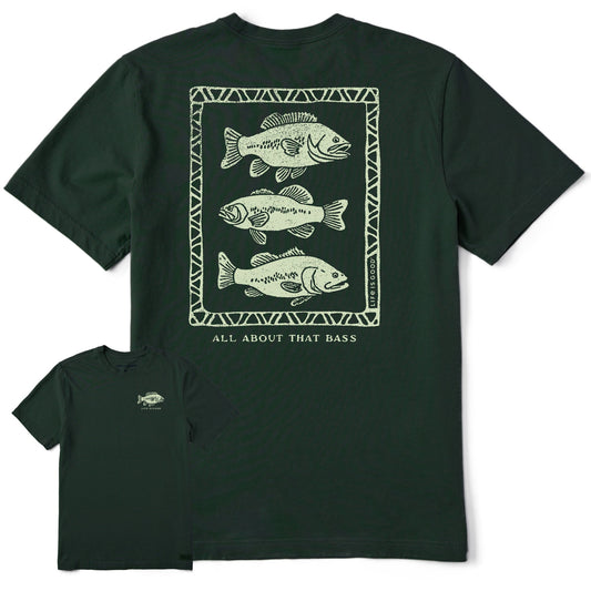 Men's All About That Bass Short Sleeve Crusher Tee