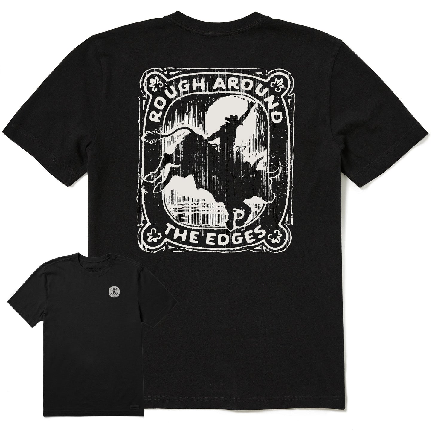 Men's Rough Around The Edges Short Sleeve Crusher-LITE Slim Fit Tee