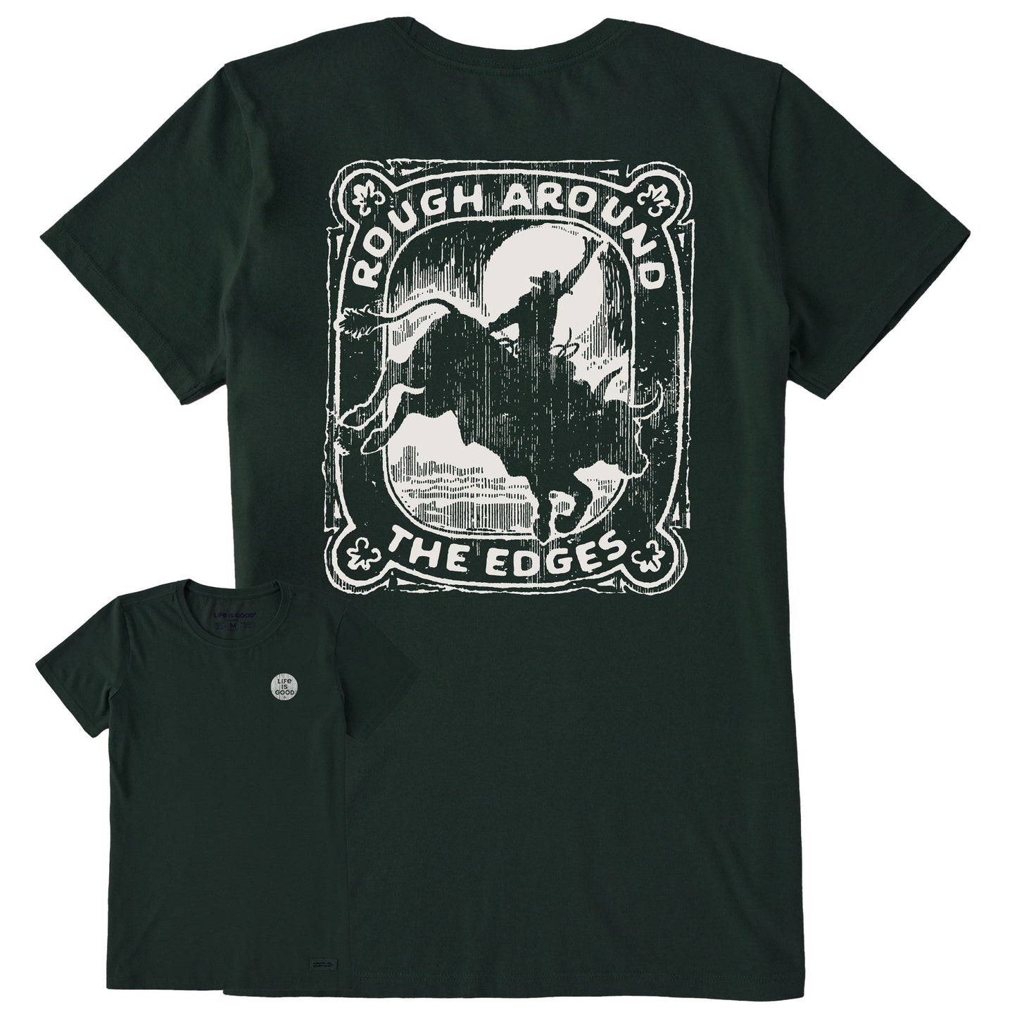 Women's Rough Around The Edges Short Sleeve Crusher Tee