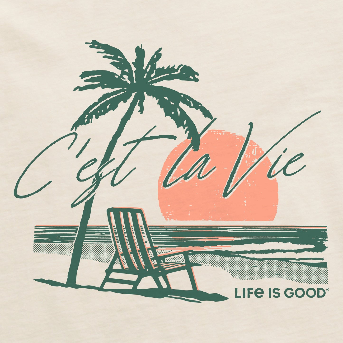 Men's C'est La Vie Short Sleeve Crusher Tee