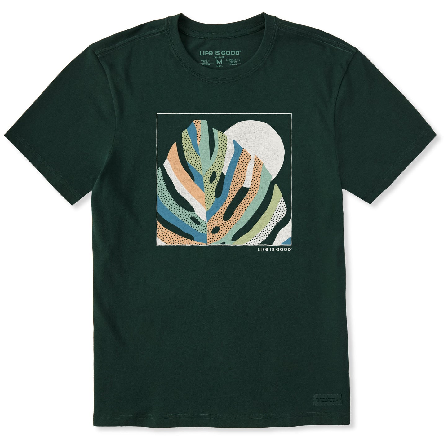 Men's Monstera Sunset Short Sleeve Crusher Tee
