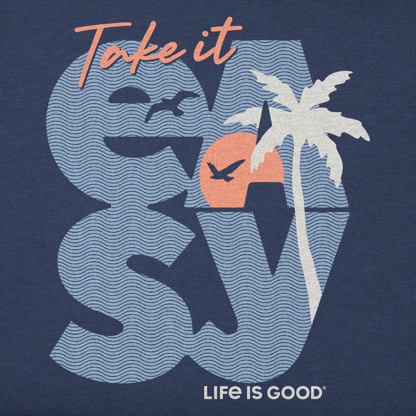 Women's Take it Easy Sunset Short Sleeve Crusher Boxy Tee