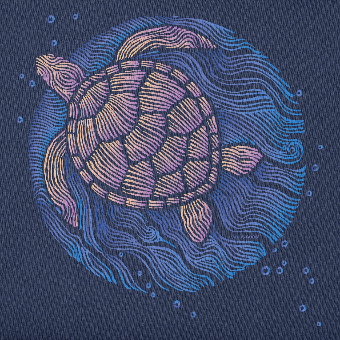 Women's Sea Turtle Swim Short Sleeve Crusher Tee