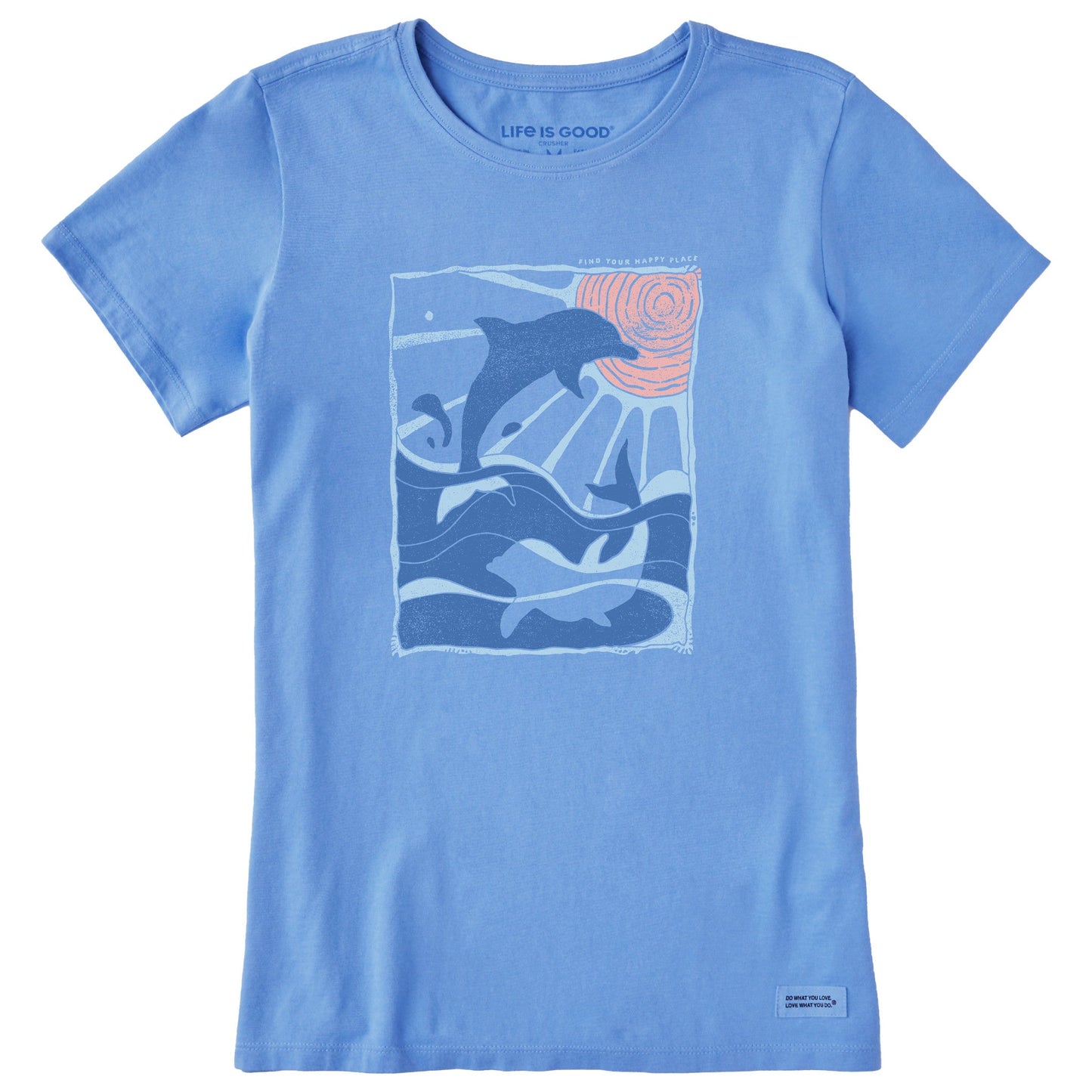 Women's Dolphin Frolic Short Sleeve Crusher Tee