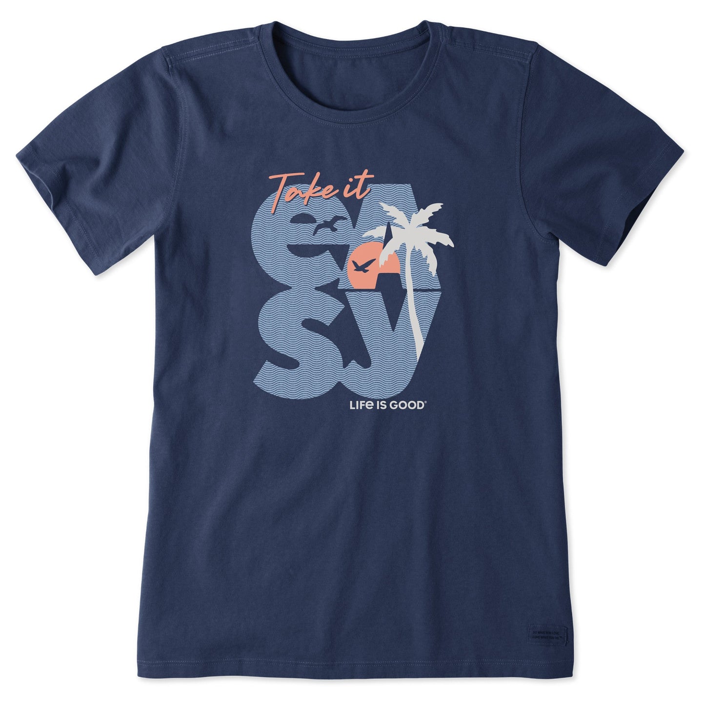 Women's Take it Easy Sunset Short Sleeve Crusher Tee