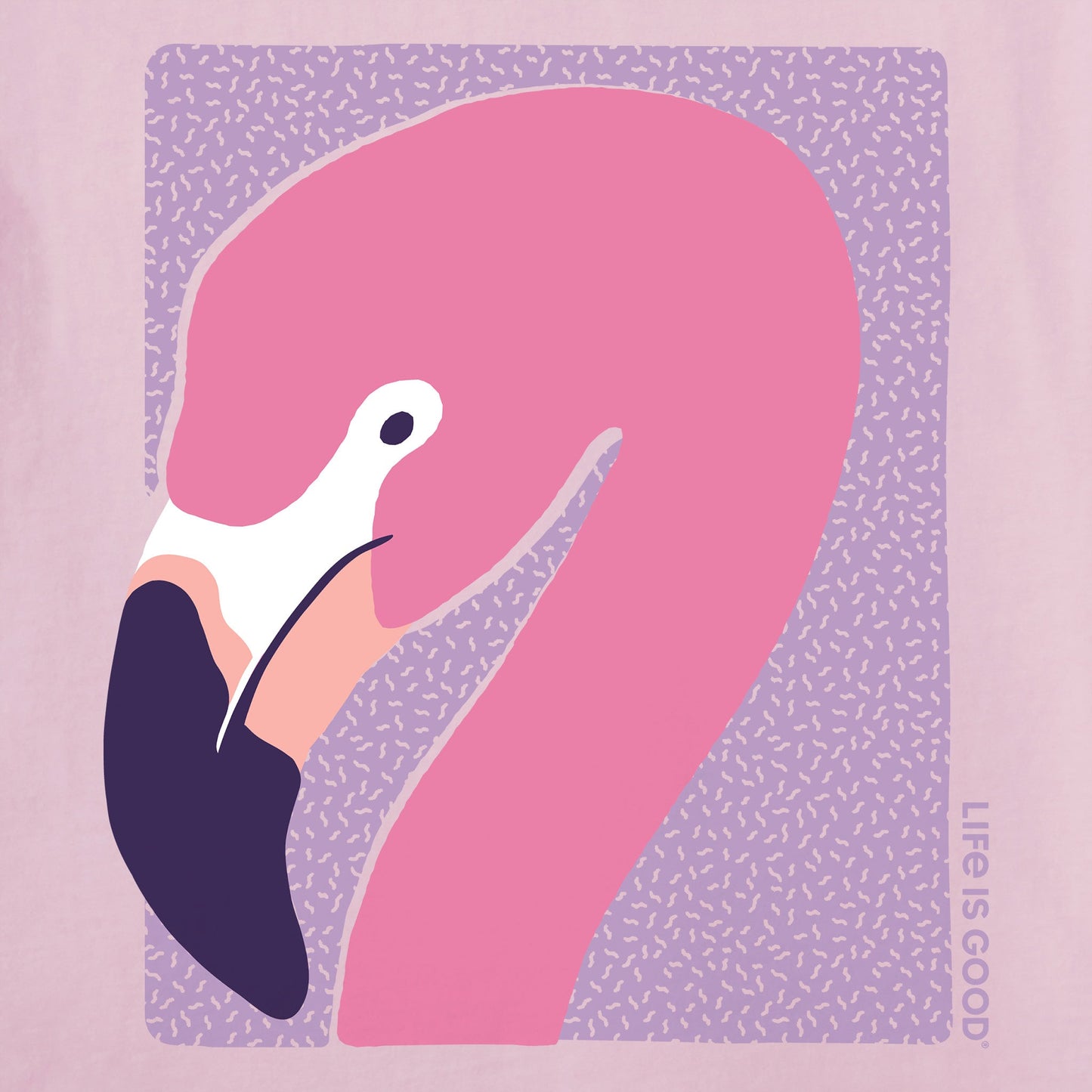 Women's Flamingo Face Short Sleeve Crusher Tee