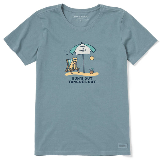 Women's Sun's Out Tongues Out Short Sleeve Crusher Tee