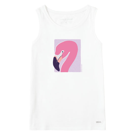 Women's Flamingo Face Crusher Tank