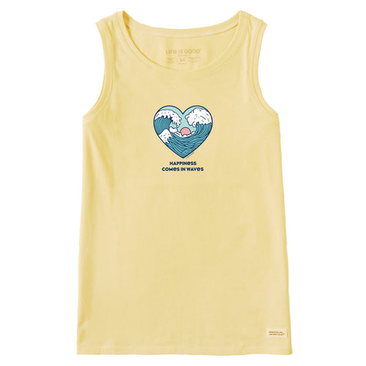 Women's Happiness Comes in Waves Heart Crusher Tank