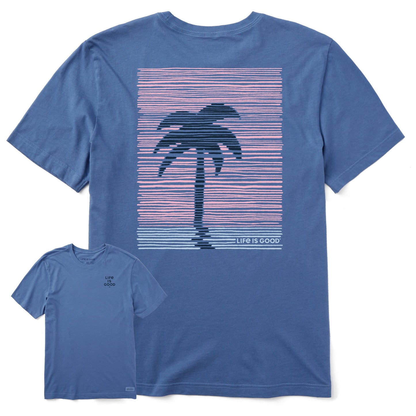 Men's Striped Palm Short Sleeve Tee