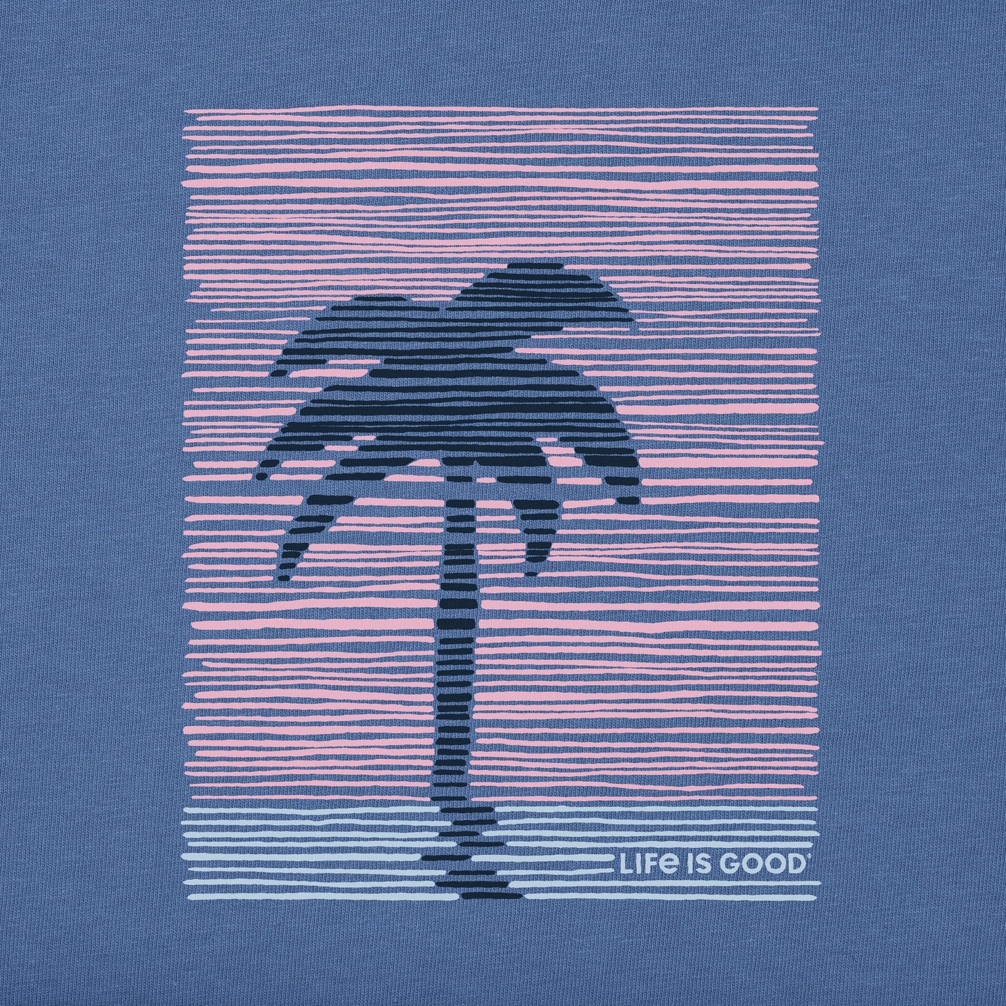 Men's Striped Palm Short Sleeve Tee